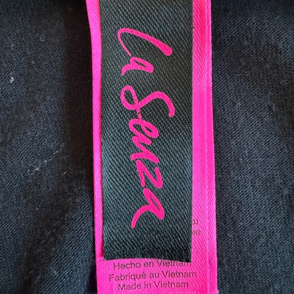 La SENZA Black Ruched Crop Top - Picture 3 of 4